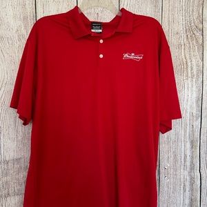 Nike Golf Dri-Fit Mens XXL Short Sleeve Budweiser Embroidered Logo Polo